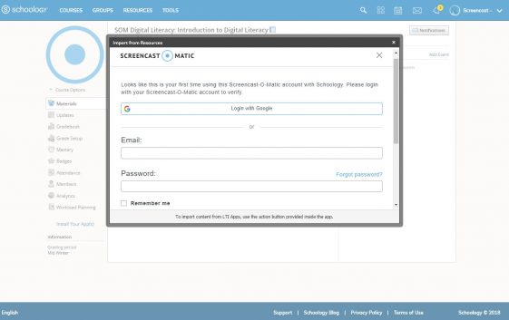 schoologylogin1 Use Schoology LMS sign-ons with the LTI app - no additional passwords needed