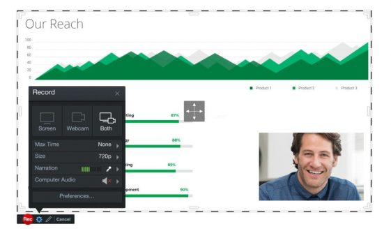 Launch the recorder and editor right from the LTI app in Moodle