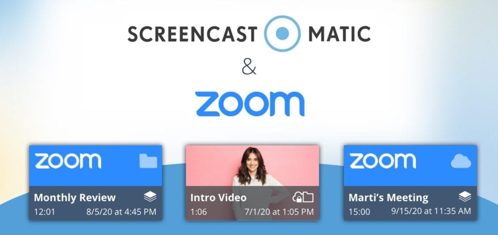 zoom integration with screencast-o-matic