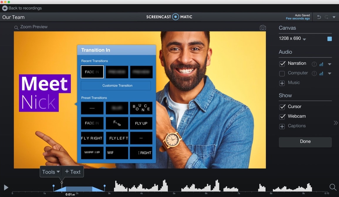 screencast o matic video editor