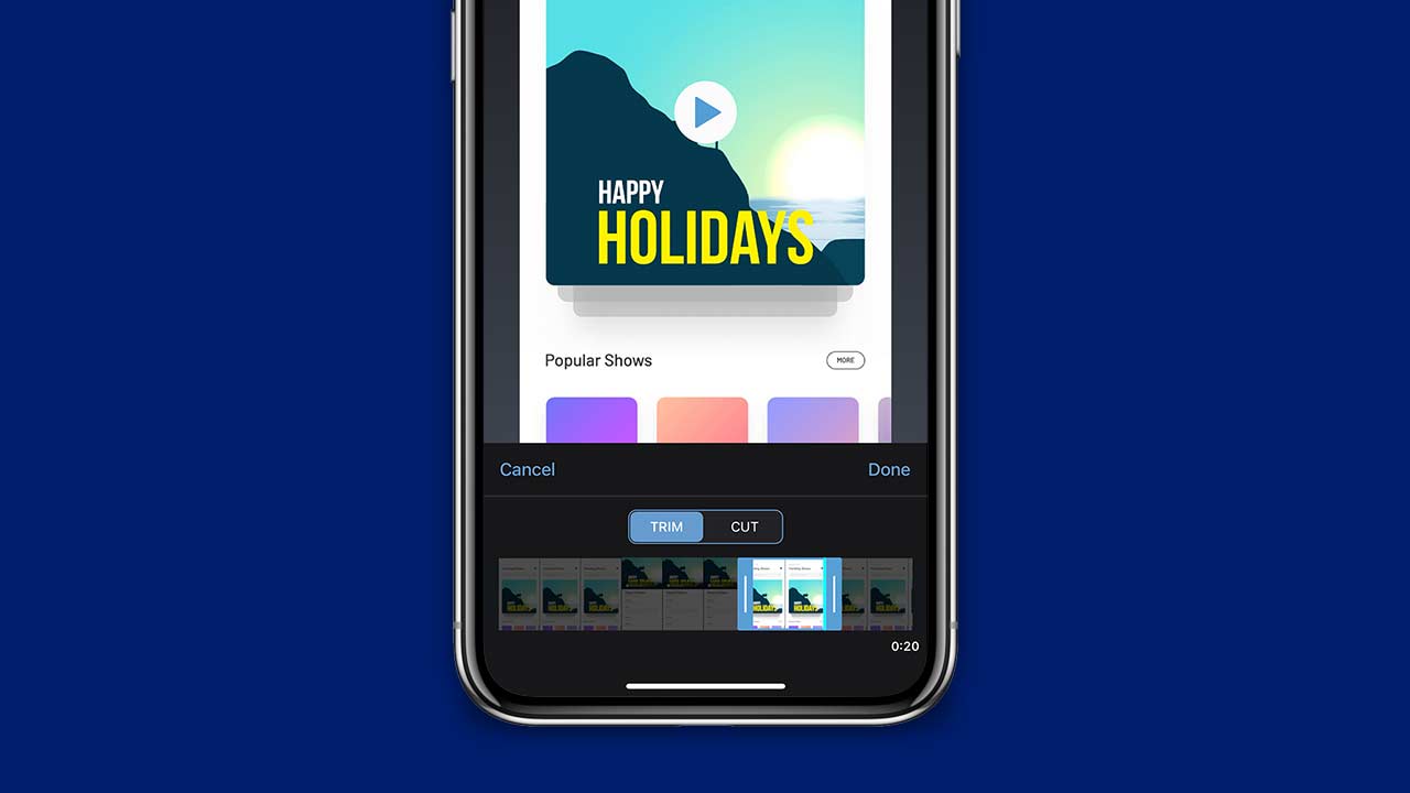 Trim and Cut Mobile Videos