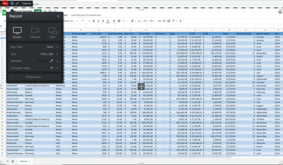 Google_Sheets_SS_1 Google Sheets Screen Record