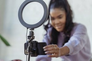 Use a ring light and smartphone trip to record how-to videos