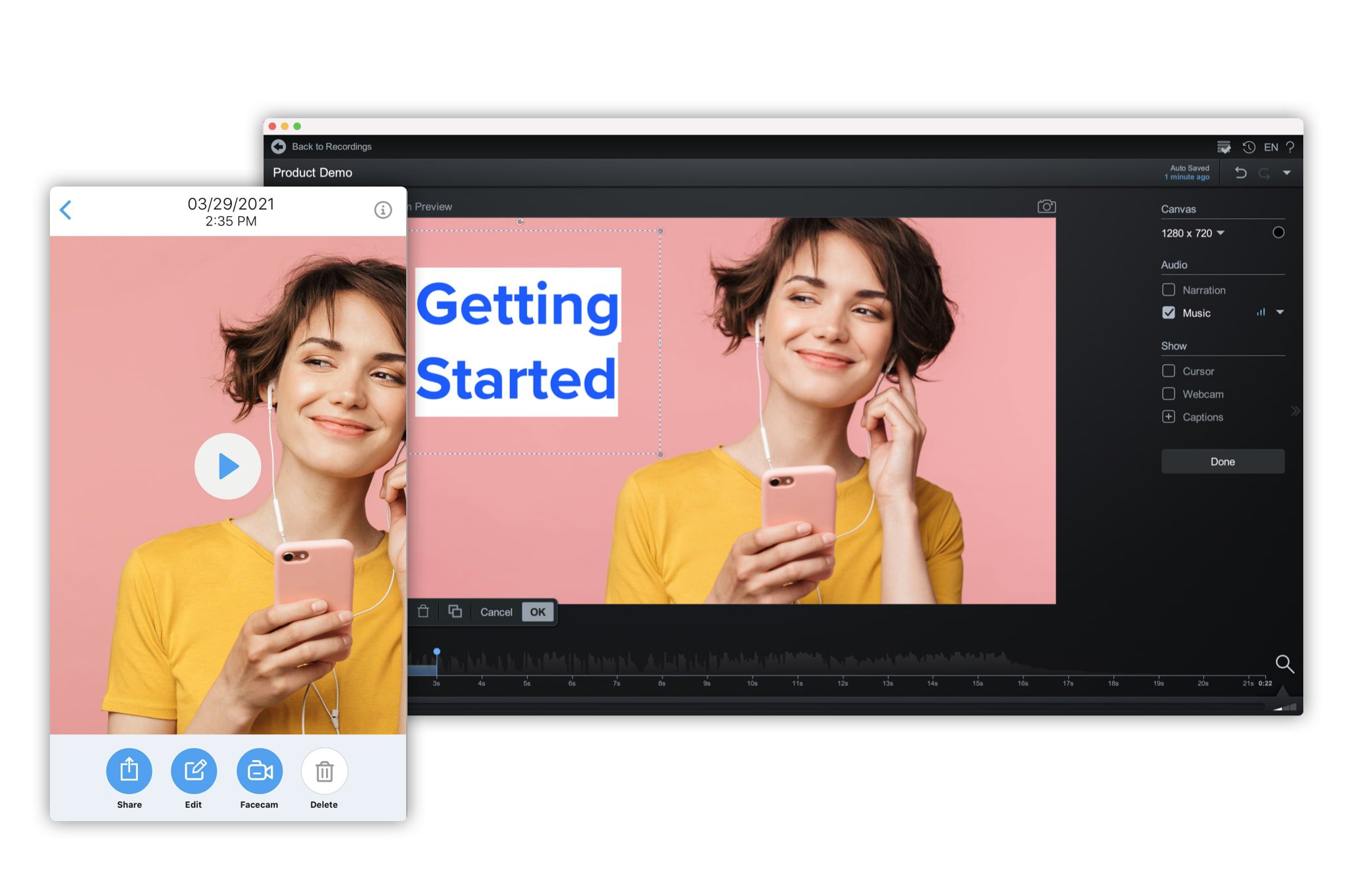 Easy screen and audio recorder