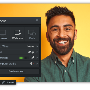 Easy screen and webcam recording software