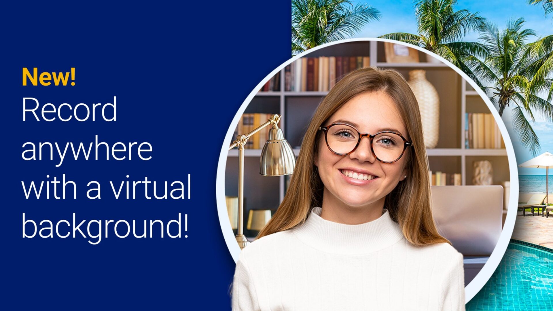 Free video background remover Record from anywhere with a virtual