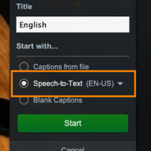 Speech-To-Text Auto Captions